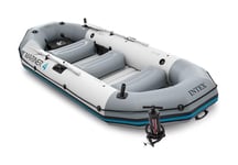 Intex - 68376NP - Set Bateau 4 Places Mariner 4 (Inclus Gonfleur Et Rames)