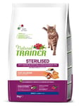 Natural Trainer - Croquettes pour Chat Adulte Stérilisé avec Saumon - 3kg