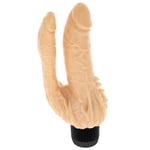 Realistic Dildo Vibrator Double Anal Penetrator Perfect Pleasures - 7.5 Inch