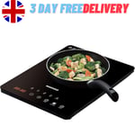 Daewoo SDA1805 2000W Electric Single Induction Hob with Built-In Timer