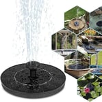 1.4W Solaire Pompe ¿¿ eau de fontaine, Pompe de bassin 180L/H Pompe submersible libre d'hydravion de panneau solaire de panneau solaire pour piscine de jardin patio aquarium ¿¿tang