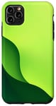 Coque pour iPhone 11 Pro Max Vert Minimaliste Abstrait Esthétique Clean Art