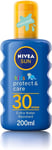 Nivea SUN Kids Protect & Care Coloured Spray SPF 30+ (200 ml) Sunscreen Spray w