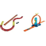 Hot Wheels Track Builder Pack Assorted Curve Parts Connecting Sets Ages 4 and Older, GLC88 & Track Builder Pack Assorted Loop Kicker Pack Connecting Sets Ages 4 and Older, GLC90