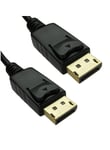 DisplayPort Cable - 3m Display Port Lead DP Male to Male Mac PC Laptop Monitor