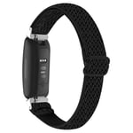 Fitbit Inspire 3 Elastiskt Armband i vävd nylon, svart