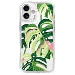 CYRILL by Spigen UltraSheer Mag Case Compatible with iPhone 16 [Compatible with MagSafe] (2024) - Monstera Leaves