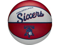 Wilson Wilson Team Retro Philadelphia 76Ers Mini Ball Wtb3200xbphi Białe 3