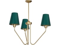 Pendant Lamp Milagro Victoria, 3 X E27, Max 60W, Green, 72 X 73 Cm