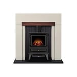 https://furniture123.co.uk/Images/7076_3_Classic.jpg?versionid=3 Adam Cream and Black Freestanding Electric Stove Fireplace Suite - Salzburg