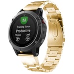 Urrem til Garmin Fenix 5S/6S/7S - Rustfrit stål - 20 mm - Guld