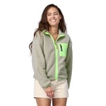 Patagonia Synchilla Jkt - Polaire femme Oatmeal Heather / Salamander Green XXL