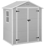 Abri de jardin en résine 180 x 135 x 210 cm - Cabanon de jardin en PVC