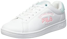 FILA Femme Crosscourt 2 NT Logo WMN Basket, White-Pale Rosette, 40 EU