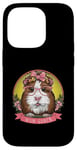 Coque pour iPhone 14 Pro Maman de cochon d'Inde pour les propriétaires de cochons d'Inde éleveurs de cochons d'Inde