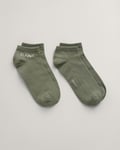 GANT - 2-pack ankelsokker til herre dry green