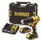 Skrutrekker/bor DeWalt DCD777S2T-QW; 18 V; 2x1,5 Ah batt.