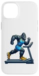 Coque pour iPhone 14 Plus Gorilla Running sur tapis de course Fitness Gym Entraînement