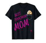 Poochon Mum in pocket Puppy Dog Lover Cute Poodle cross gift T-Shirt