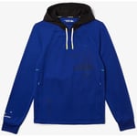 Sweat-shirt Lacoste  Sweat  Sport Bleu avec capuche noir