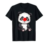 Red Nose Panda Cute Red Nose Funny Red Nose Panda 2025 Kids T-Shirt