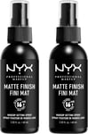 NYX Professional Makeup Setting Spray, Long Lasting Formula, Vegan, Matte Duo