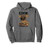 Code Debug Repeat Sysadmin Life IT operations administrator Pullover Hoodie