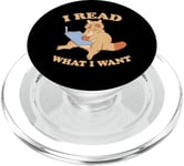 I Read What I Want Book Chats histoires PopSockets PopGrip pour MagSafe