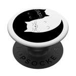 Yin Yang Cat Pop Socket pour téléphone PopSockets Chaton Yin Yang PopSockets PopGrip Adhésif