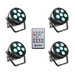 Cameo ROOT® PAR 6 SET 1 4x CLROOTPAR6 Incl. IR Remote Control