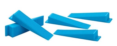 OX Pro Tile Level System Wedge & Spacer - Wedges Bag of 100, Blue