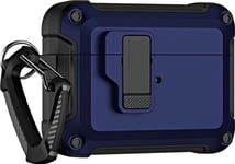 Tech-Protect Pro Armour Airpods Case With Hook - Airpods 4 Navy