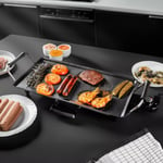 Teppanyaki Electric Grill Table Top Griddle Hot Plate Cooking Pan Large - Black