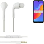 Earphones pour Huawei Honor 8A in ear headset stereo blanc