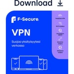 F-Secure VPN - kaikki laitteet - 1 laite / 24 kk -yksityisyyden suoja ohjelmisto, ESD - sähköinen lisenssi