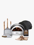 DeliVita Pizza Lover's Collection Wood-Fired Portable Outdoor Oven, Cover, Utensils & Starter Set