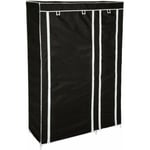 Helloshop26 - Penderie en tissu 107 x 175 x 45 cm noir - Noir