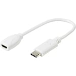 Vivanco - de téléphone portable Adaptateur [1x Micro usb femelle - 1x usb 2.0 type c mâle] DCAVVUSBCMB02W 20.00 cm