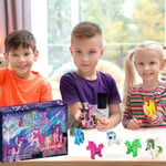 2023 Joulu My Little Pony Figuurit Lelut Adventtikalenteri Joulu 24 päivän lähtölaskentakalenterit Yllätys sokea laatikko Lahja pojille Lapset Tytöt