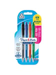 Paper Mate FlexGrip Gel Pens | Medium Point (0.7 mm) | Black Blue Red & Green Ink | 4 Count