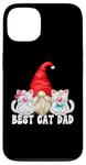 Coque pour iPhone 13 White Cat Owner Grandpa Gnome Motif For Men And Best Cat Dad