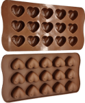 Love Heart Chocolate Mould, Wax Valentines Mould Jelly Silicone Baking