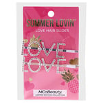 MCoBeauty Summer Lovin Love Hair Slides For Women 2 Pc Hair Clips (Limited Edition)