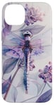 iPhone 14 Plus Dragonfly Surrounded by Lilac Flowers and Leaves Case