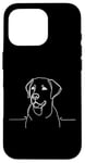 Coque pour iPhone 16 Pro Lab Line Art Dog Lovers Labrador Retriever