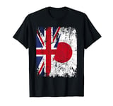 JAPAN Half BRITAIN UK Friendship Flag JAPANESE T-Shirt