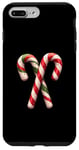 Coque pour iPhone 7 Plus/8 Plus Canne à sucre de Noël classique festive, motif bonbon