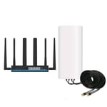 5G - AX6000 modem inkl ZXSignal 5G- /4G Panel antenn