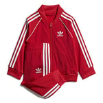 Adidas SST Tracksuit - Scarlet/White, 2-3Y