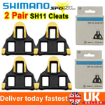 2Pair Shimano SM-SH11 Cleats Set Road Bike 6° Float SPD-SL Pedal Cleat for R8000